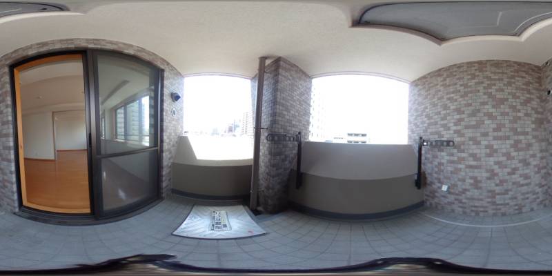 パノラマ画像バルコニー