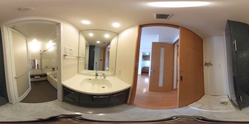 パノラマ画像洗面所