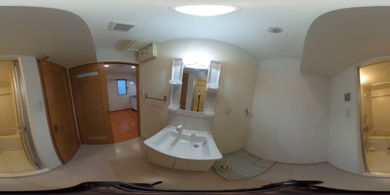 パノラマ画像洗面所