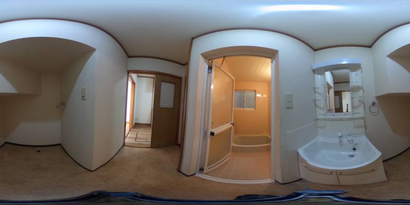 パノラマ画像洗面所