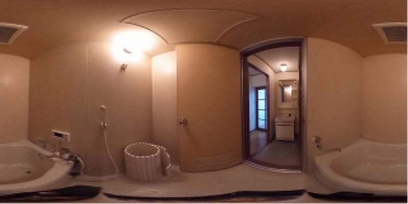 パノラマ画像バスルーム