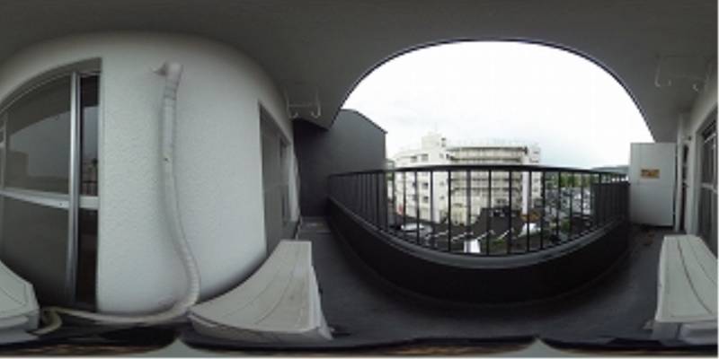 パノラマ画像バルコニー