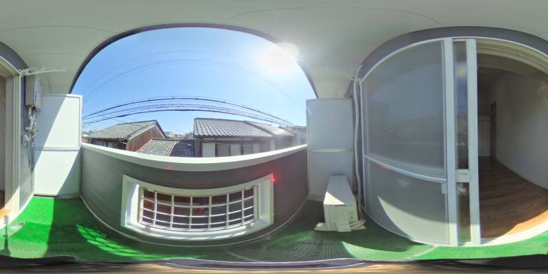 パノラマ画像バルコニー