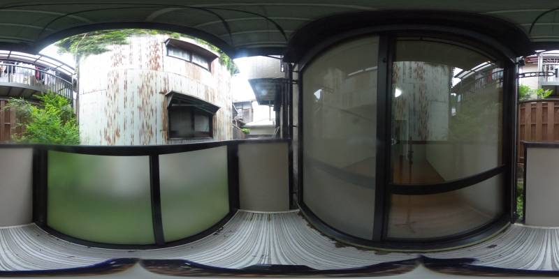 パノラマ画像バルコニー