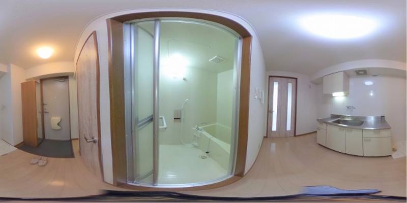 パノラマ画像バスルーム