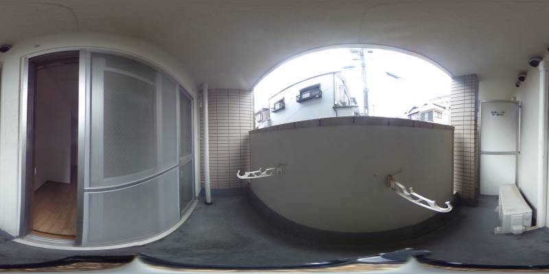 パノラマ画像バルコニー