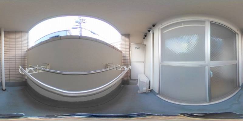 パノラマ画像バルコニー