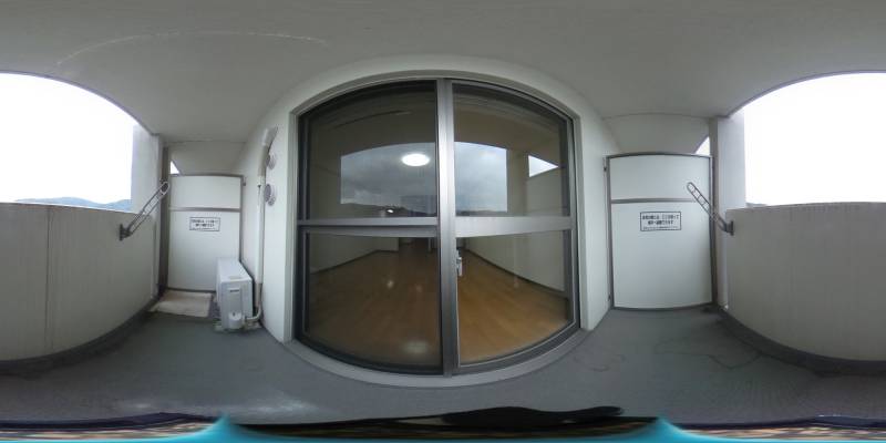 パノラマ画像バルコニー