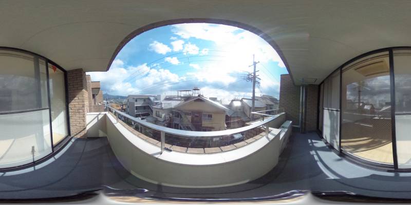 パノラマ画像バルコニー