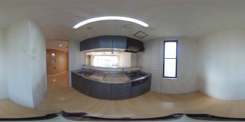 パノラマ画像キッチン