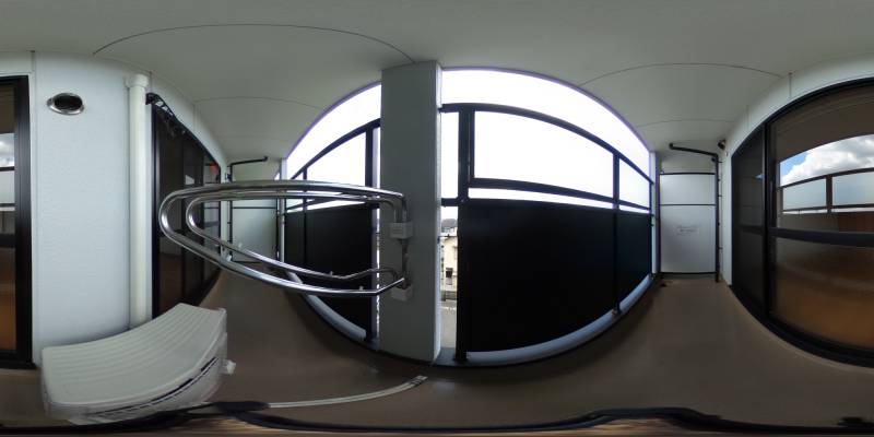 パノラマ画像バルコニー