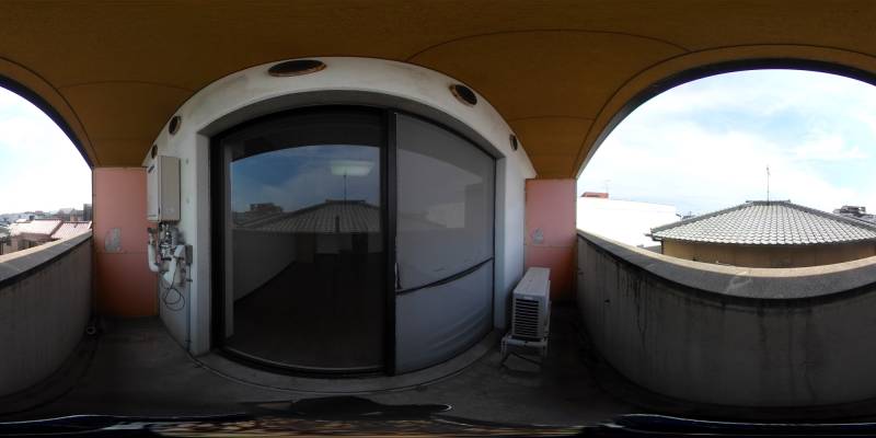 パノラマ画像バルコニー