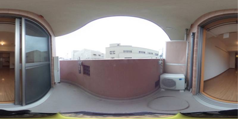 パノラマ画像バルコニー