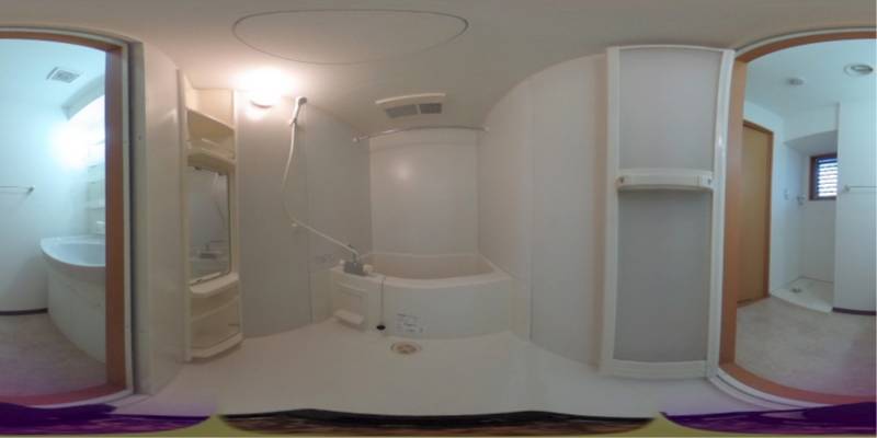 パノラマ画像バスルーム