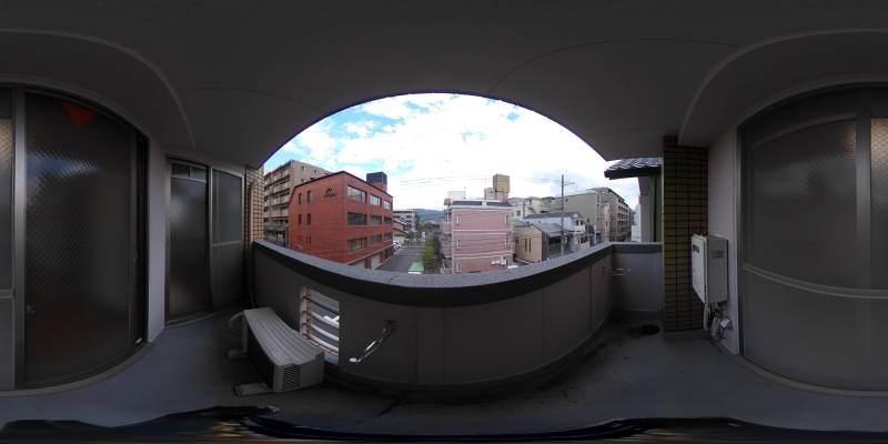 パノラマ画像バルコニー