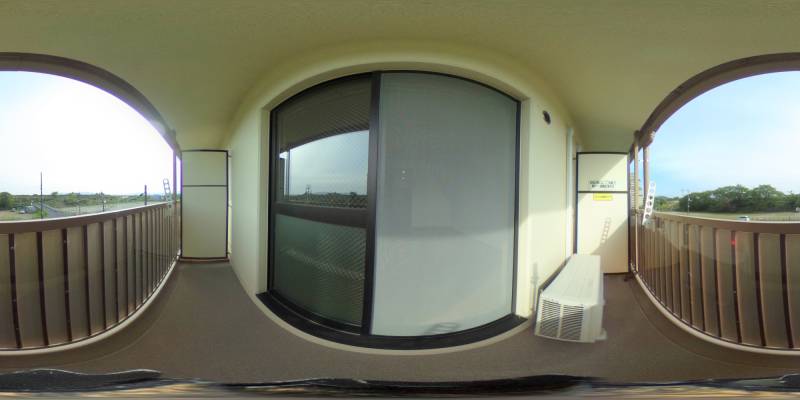 パノラマ画像バルコニー