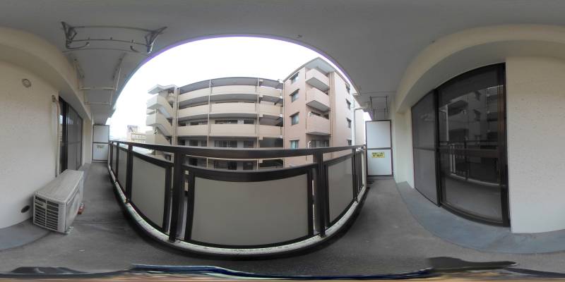 パノラマ画像バルコニー