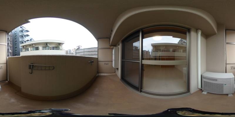 パノラマ画像バルコニー