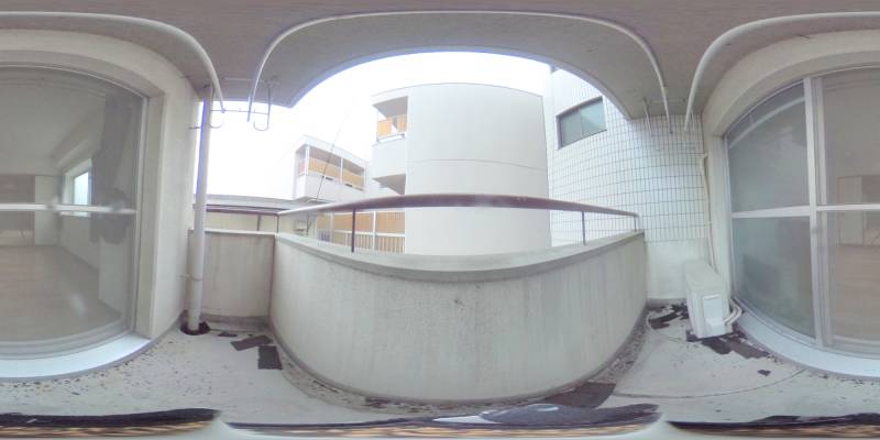 パノラマ画像バルコニー