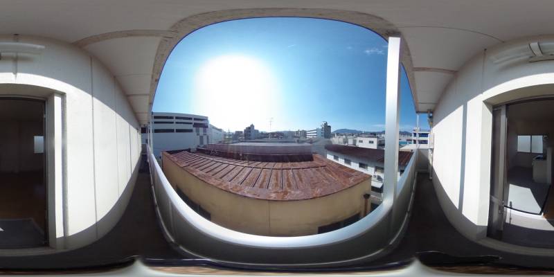 パノラマ画像バルコニー