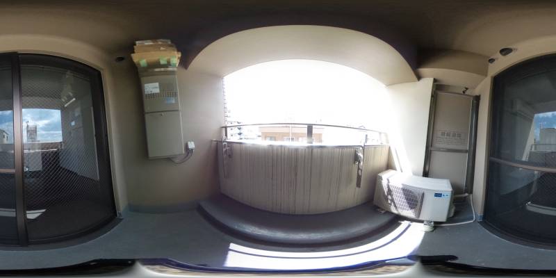 パノラマ画像バルコニー