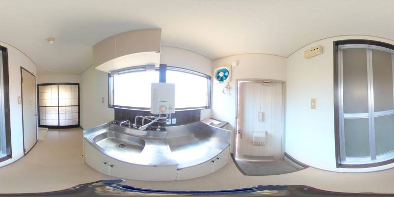 パノラマ画像キッチン