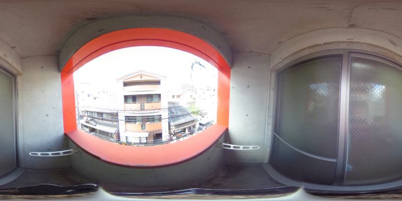 パノラマ画像バルコニー