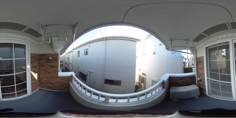 パノラマ画像バルコニー