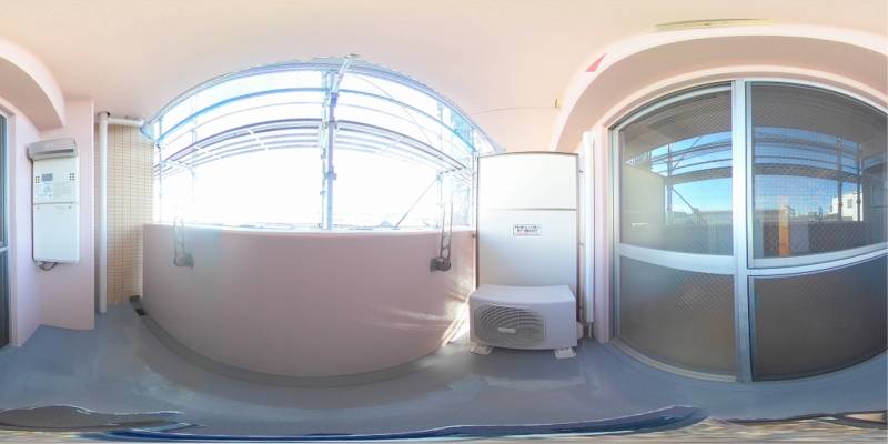 パノラマ画像バルコニー