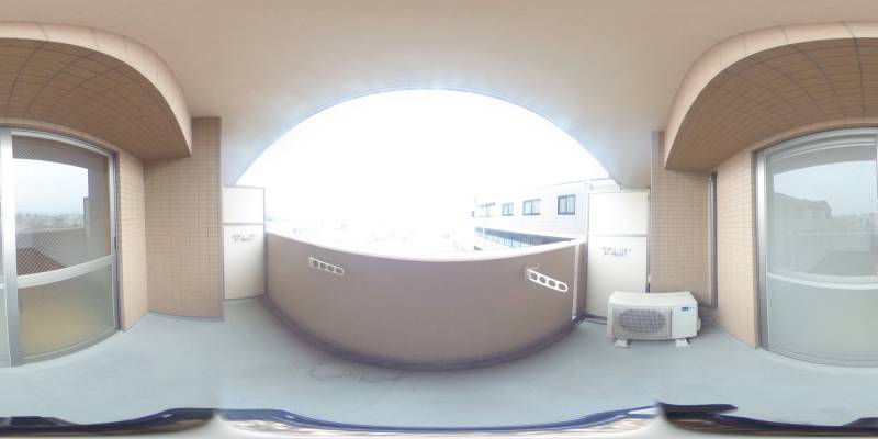 パノラマ画像バルコニー