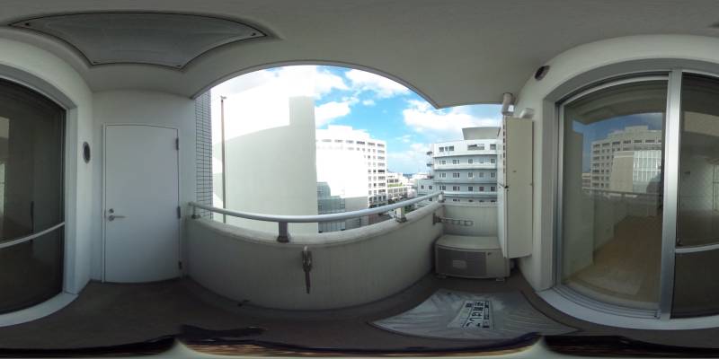 パノラマ画像バルコニー