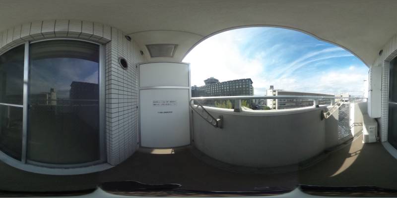 パノラマ画像バルコニー