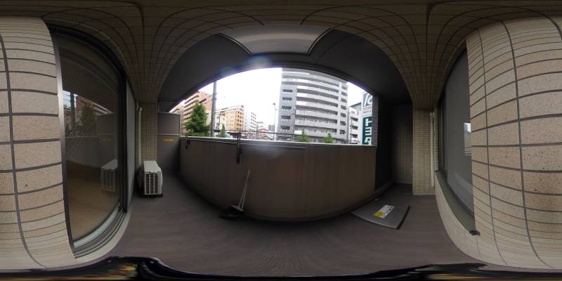 パノラマ画像バルコニー