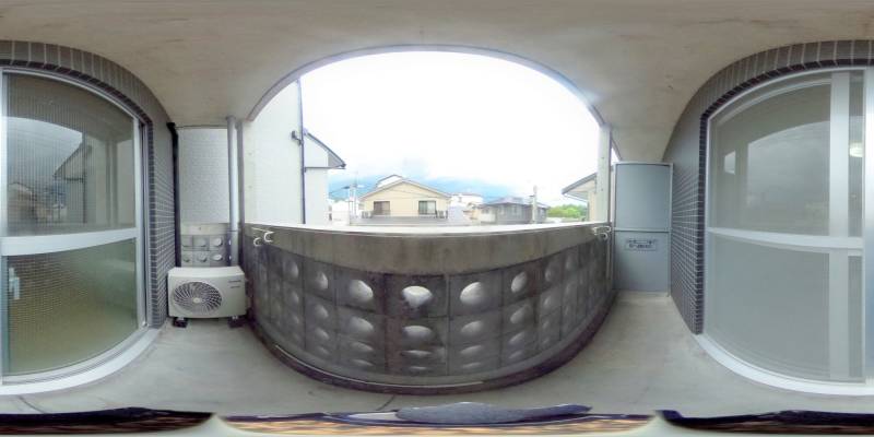 パノラマ画像バルコニー