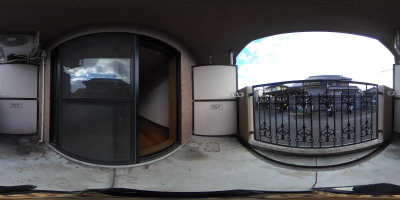 パノラマ画像バルコニー