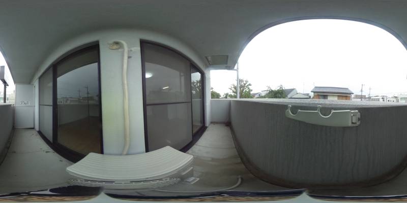 パノラマ画像バルコニー