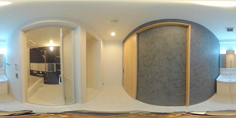 パノラマ画像洗面所