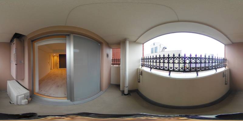 パノラマ画像バルコニー