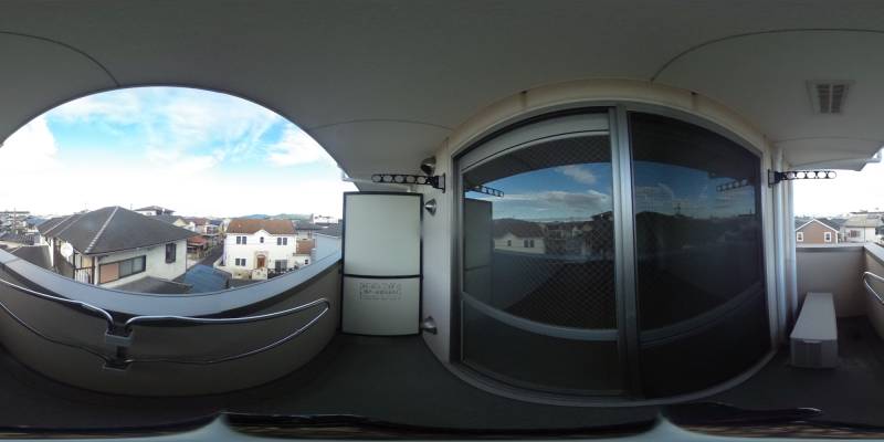 パノラマ画像バルコニー