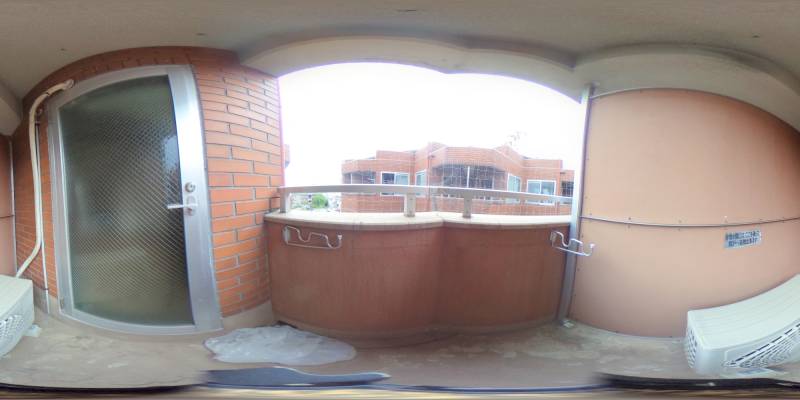 パノラマ画像バルコニー