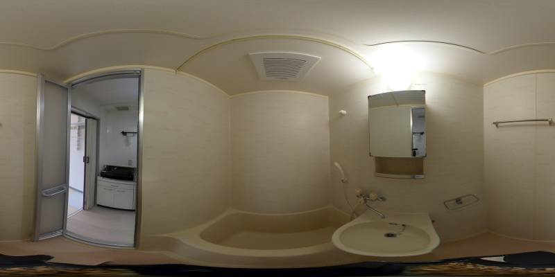 パノラマ画像バスルーム
