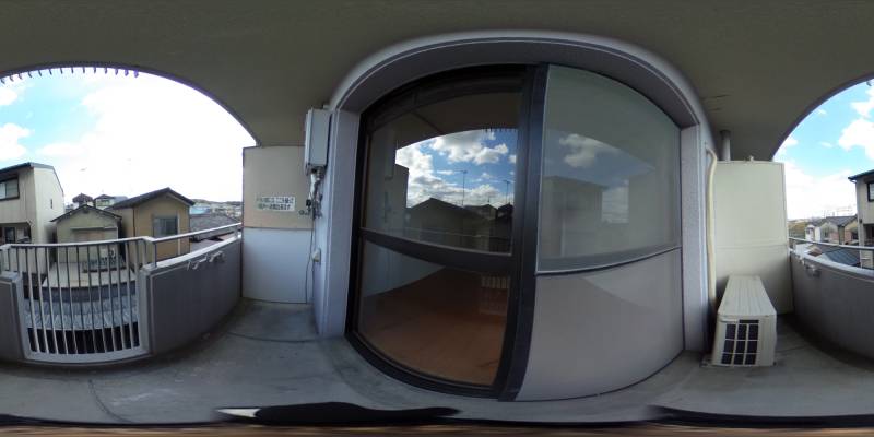 パノラマ画像バルコニー