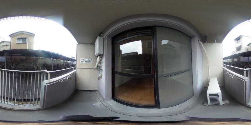 パノラマ画像バルコニー