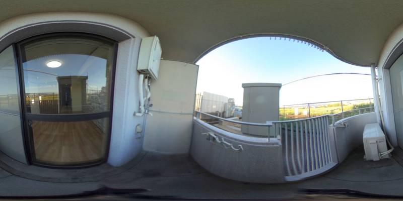 パノラマ画像バルコニー