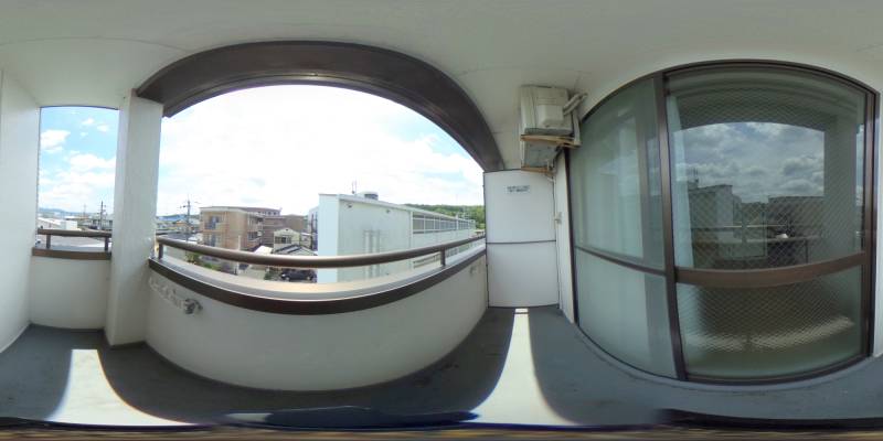 パノラマ画像バルコニー