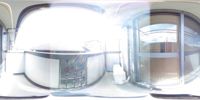 パノラマ画像バルコニー