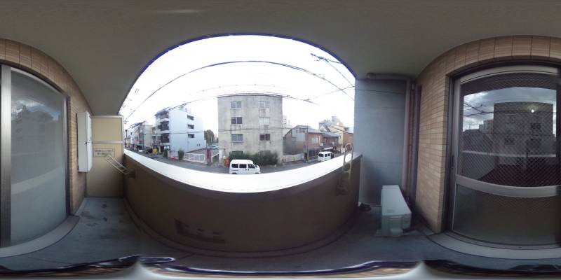 パノラマ画像バルコニー