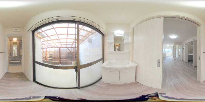 パノラマ画像洗面所