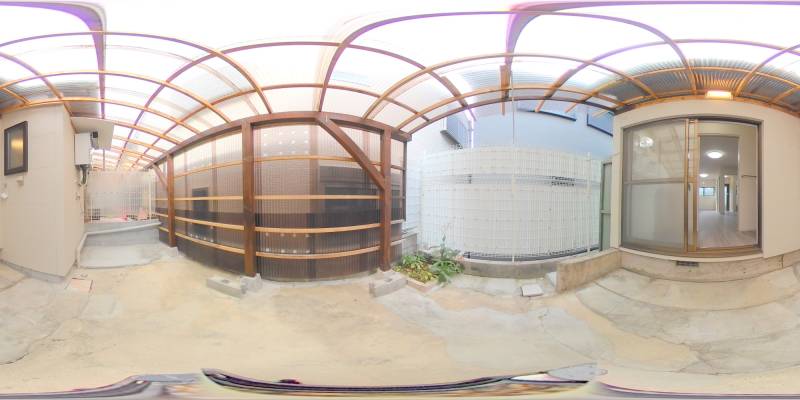 パノラマ画像庭