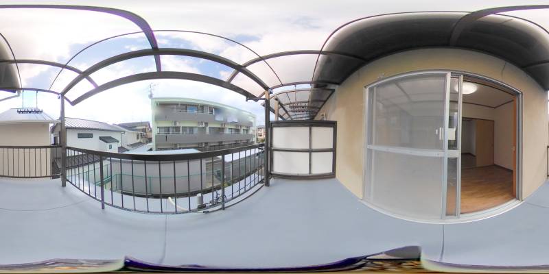 パノラマ画像バルコニー